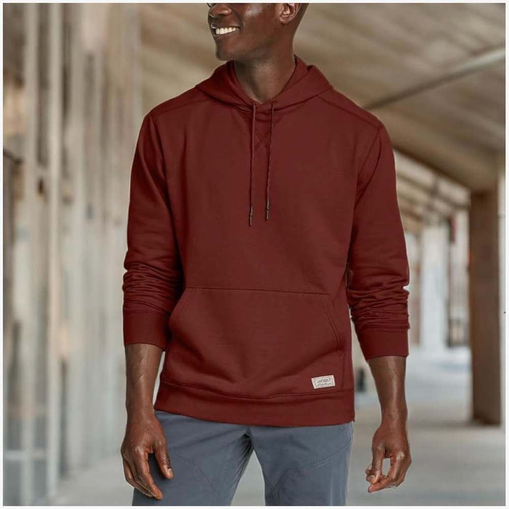 Eddie Bauer Men's Maroon Everyday Pullover Hoodie